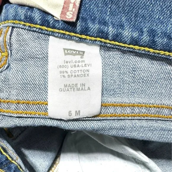 Levi's 515 Bootcut Jeans Blue Size 6 - Picture 4 of 11